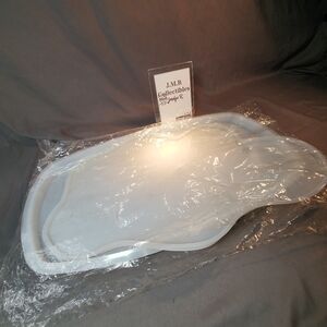 Large 24 inch unique irregular shaped silicone tray molds - Set of 2